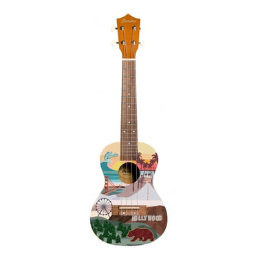 Ukulele Concierto Bamboo Bu-23 California Ukelele Con Funda